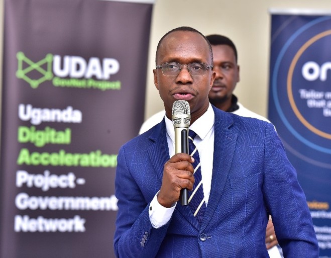 Richard Obita speaking at the event 