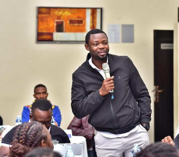 Peter Ogule sharing his remarks